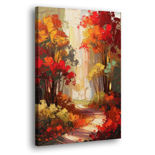 Traverse City Autumn Foliage Side - Canvas Wall Art