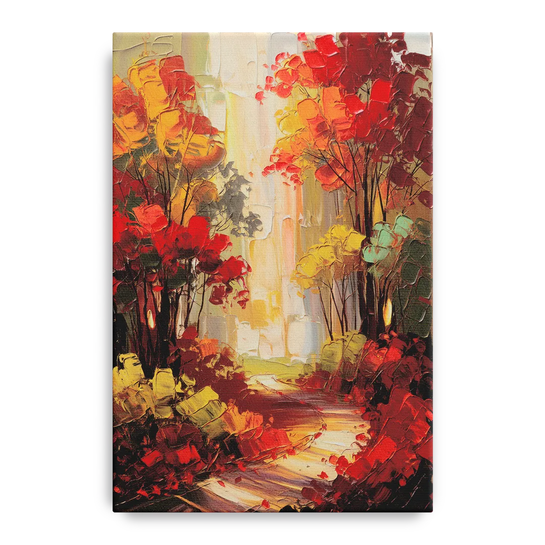 Traverse City Autumn Foliage Front - Canvas Wall Art