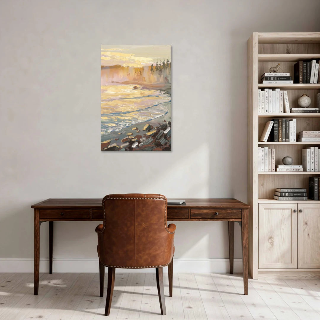 Traverse City Coastal Sunrise - Canvas Wall Art - Office - 24x36