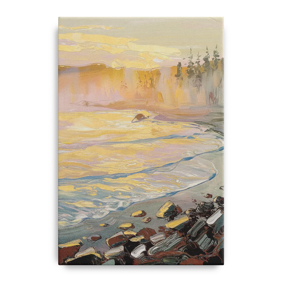 Traverse City Coastal Sunrise Front - Canvas Wall Art