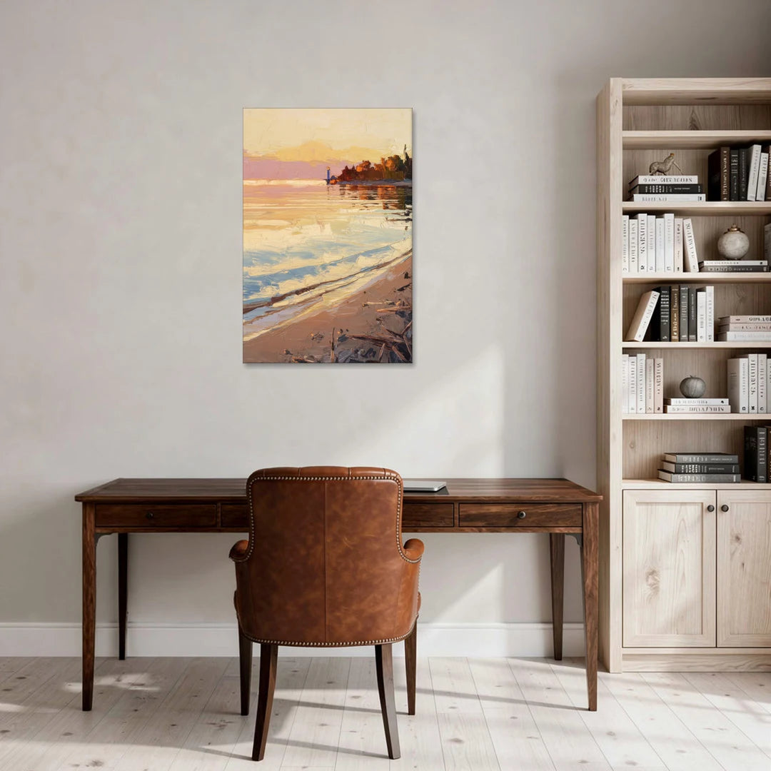 Traverse City Grand Traverse Bay - Canvas Wall Art - Office - 24x36