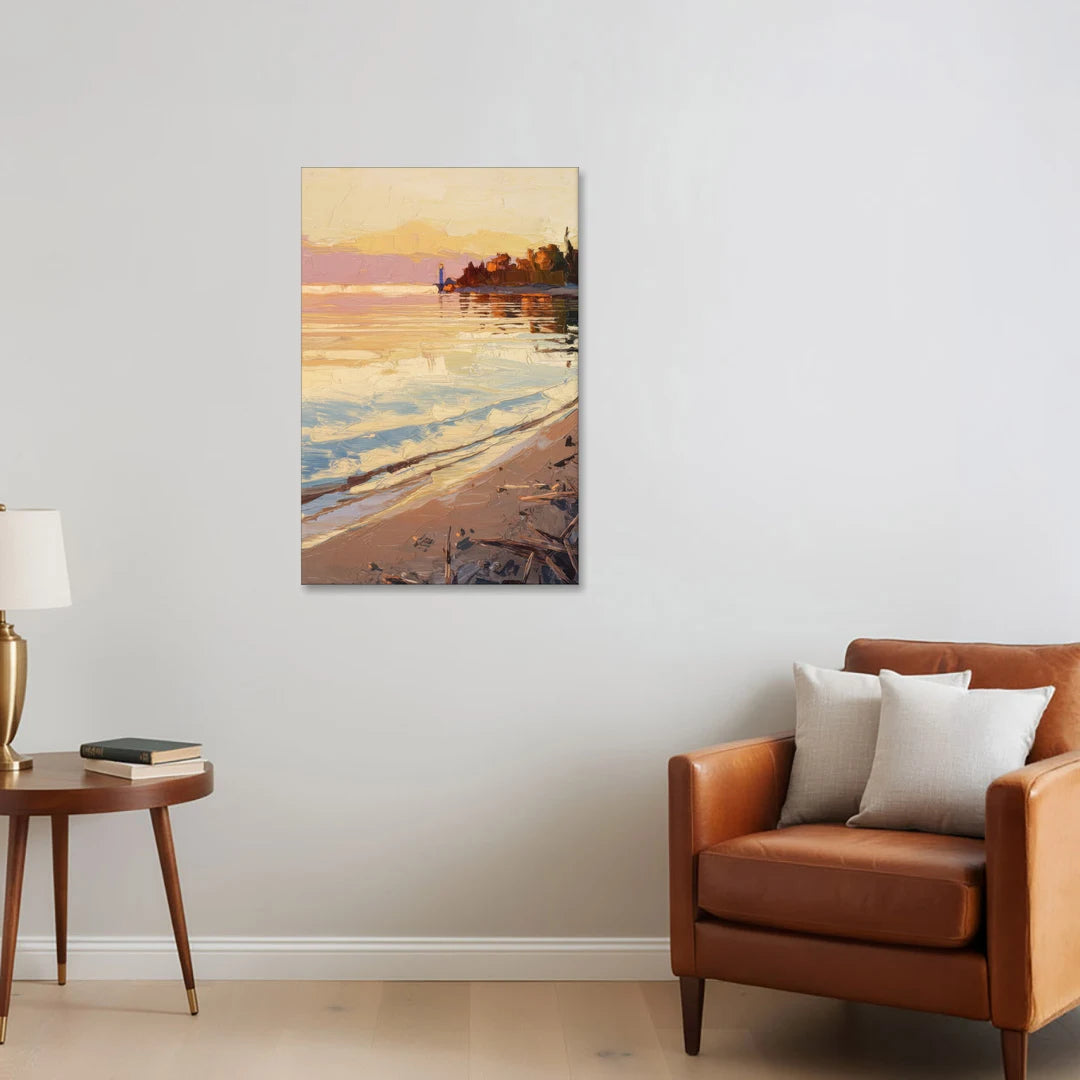 Traverse City Grand Traverse Bay - Canvas Wall Art - Sofa - 24x36
