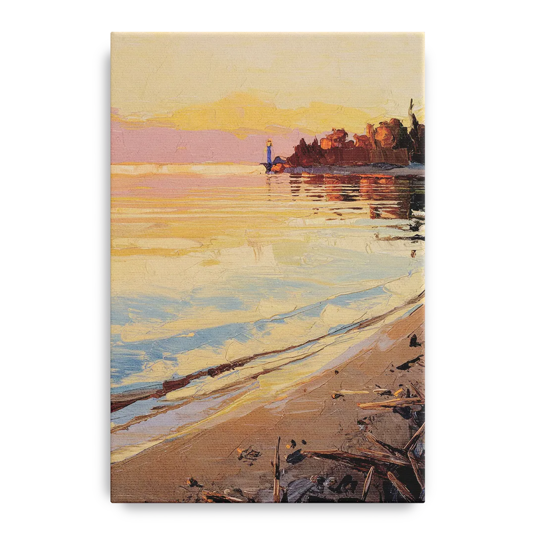 Traverse City Grand Traverse Bay Front - Canvas Wall Art