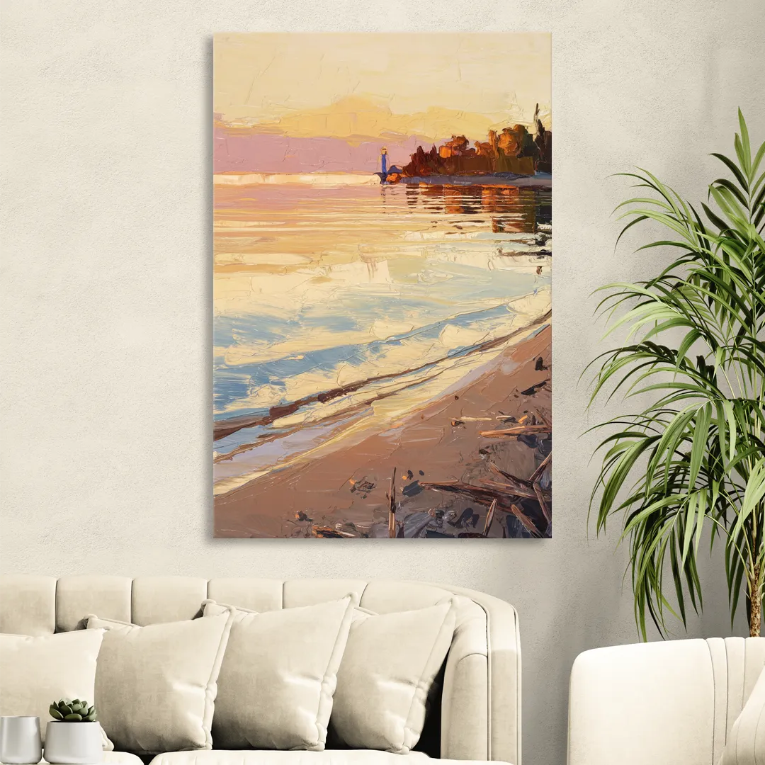 Traverse City Grand Traverse Bay Sitting Room - Canvas Wall Art