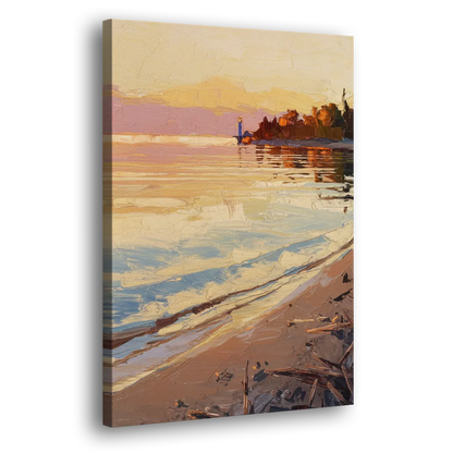 Traverse City Grand Traverse Bay Side - Canvas Wall Art