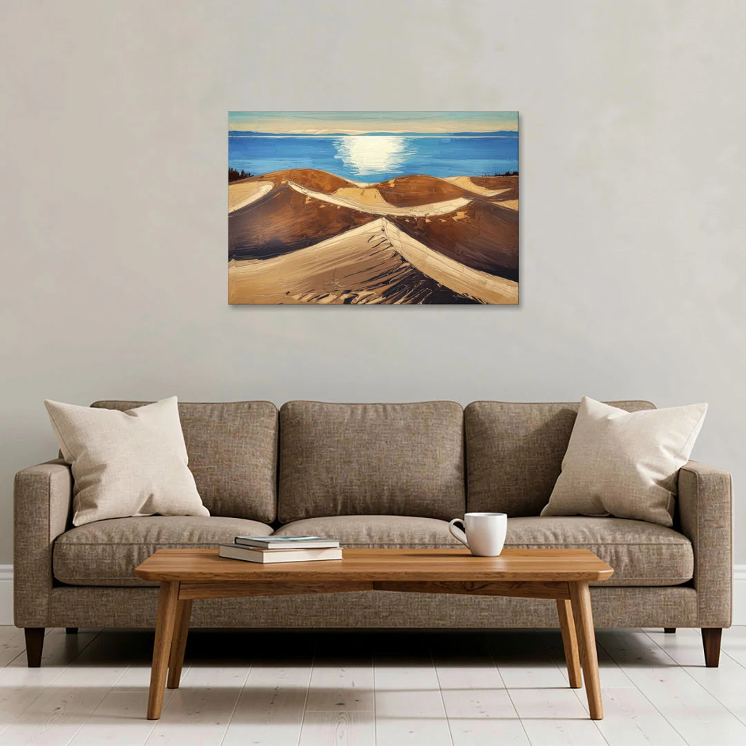 Traverse City Sleeping Bear Dunes - Canvas Wall Art - Sofa - 36x24