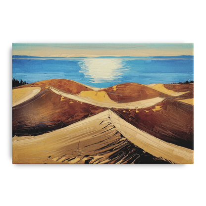 Traverse City Sleeping Bear Dunes Front - Canvas Wall Art