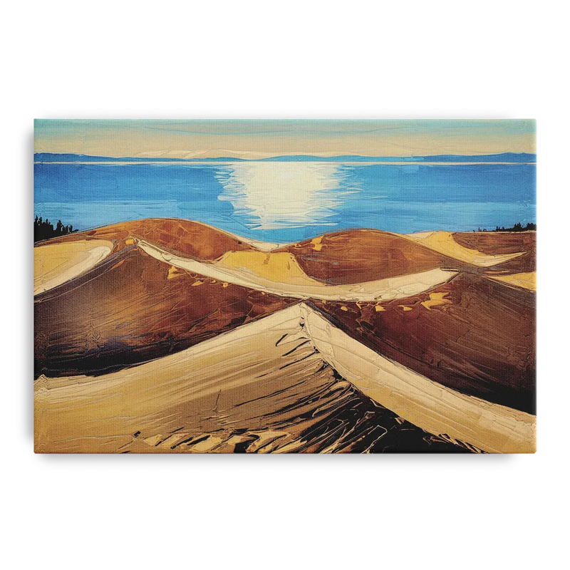 Traverse City Sleeping Bear Dunes Front - Canvas Wall Art