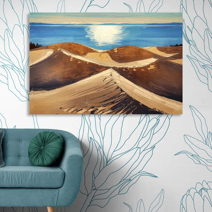 Traverse City Sleeping Bear Dunes Sitting Room - Canvas Wall Art