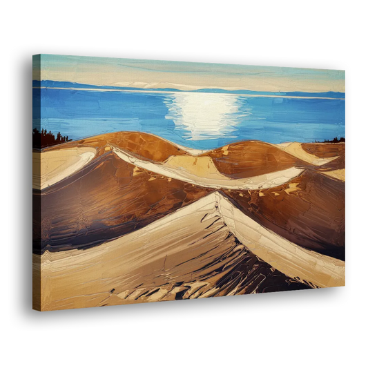 Traverse City Sleeping Bear Dunes Side - Canvas Wall Art
