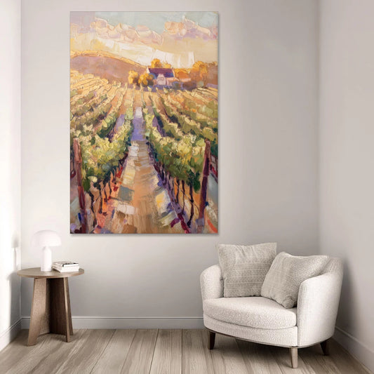 Traverse City Vineyard Scenery - Canvas Wall Art - Sofa - 40x60