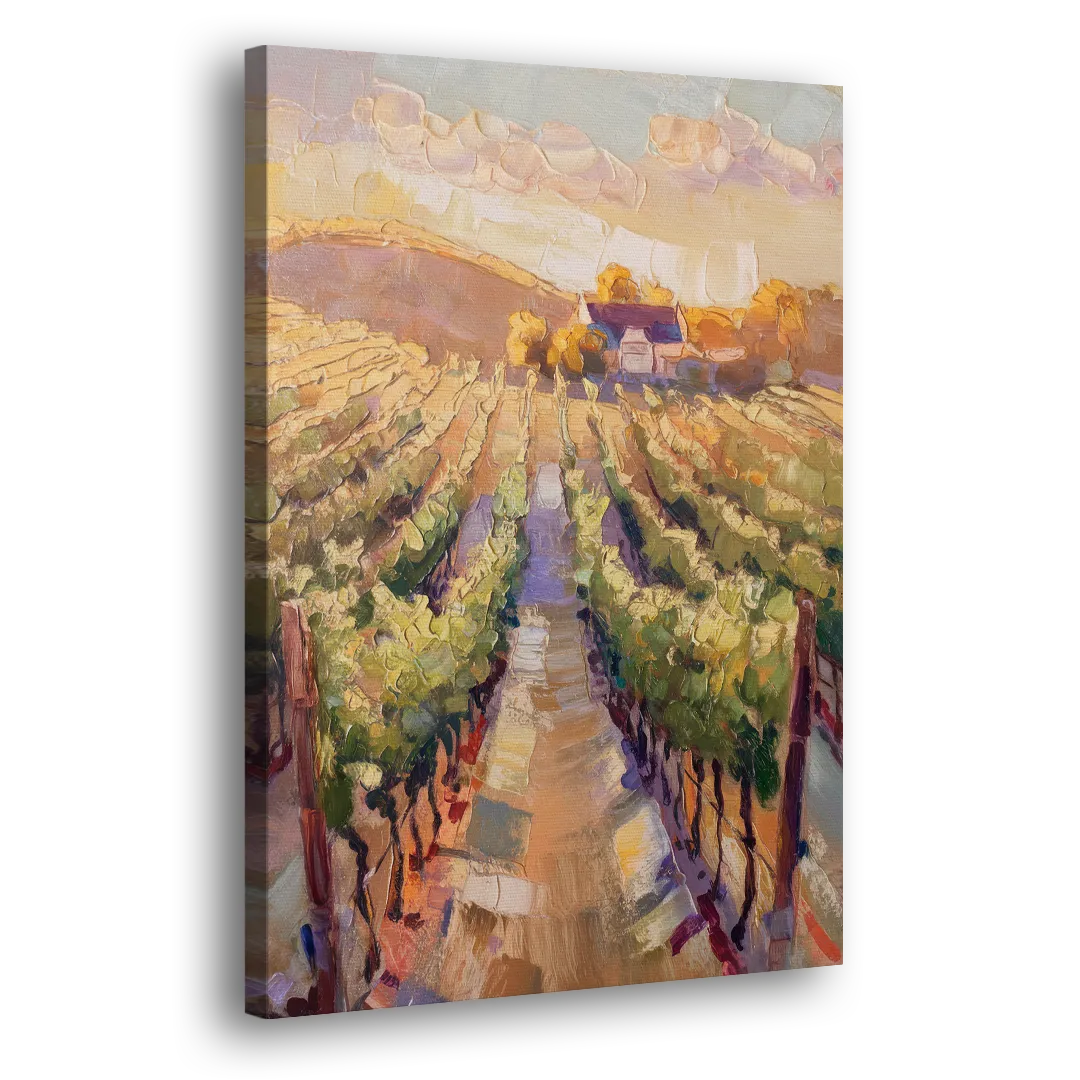 Traverse City Vineyard Scenery Side - Canvas Wall Art