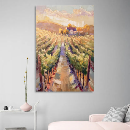 Traverse City Vineyard Scenery Sitting Room - Canvas Wall Art