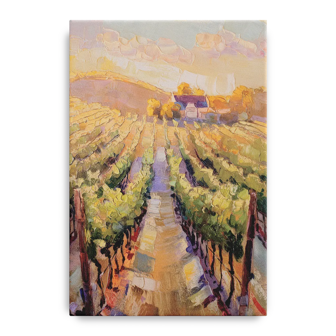 Traverse City Vineyard Scenery Front - Canvas Wall Art