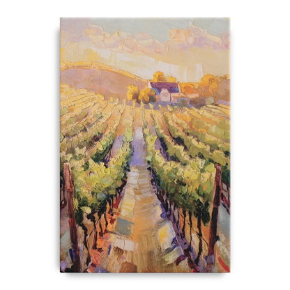 Traverse City Vineyard Scenery Front - Canvas Wall Art