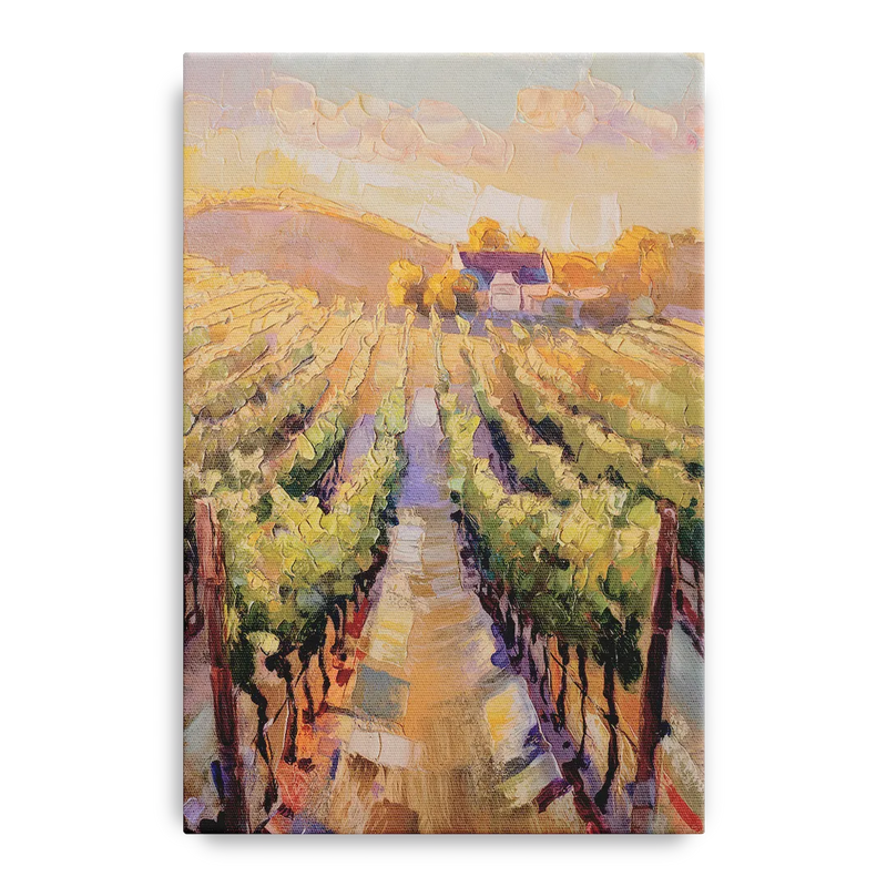 Traverse City Vineyard Scenery Front - Canvas Wall Art