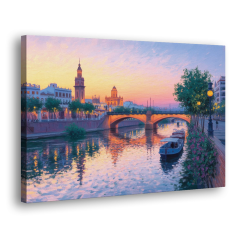 Triana Twilight - Canvas Wall Art - Side