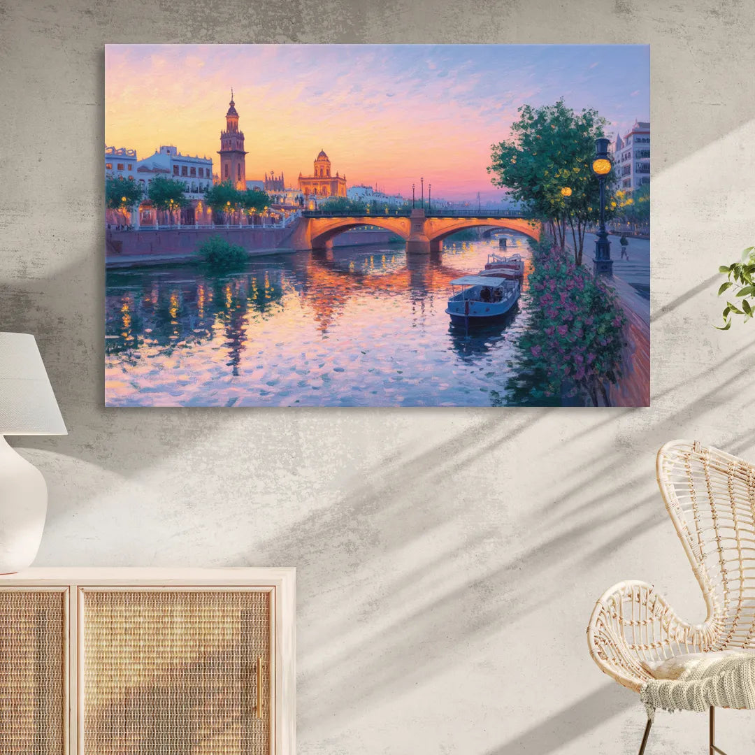 Triana Twilight Sitting Room - Canvas Wall Art