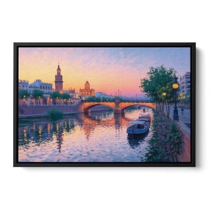 Triana Twilight Front - Black Canvas Wall Art