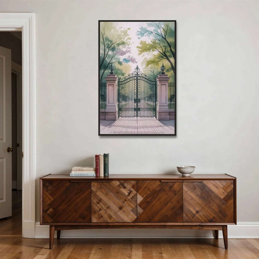 Trinity Bellwoods Park - Black Framed Canvas Wall Art - Coffee Table - 32x48