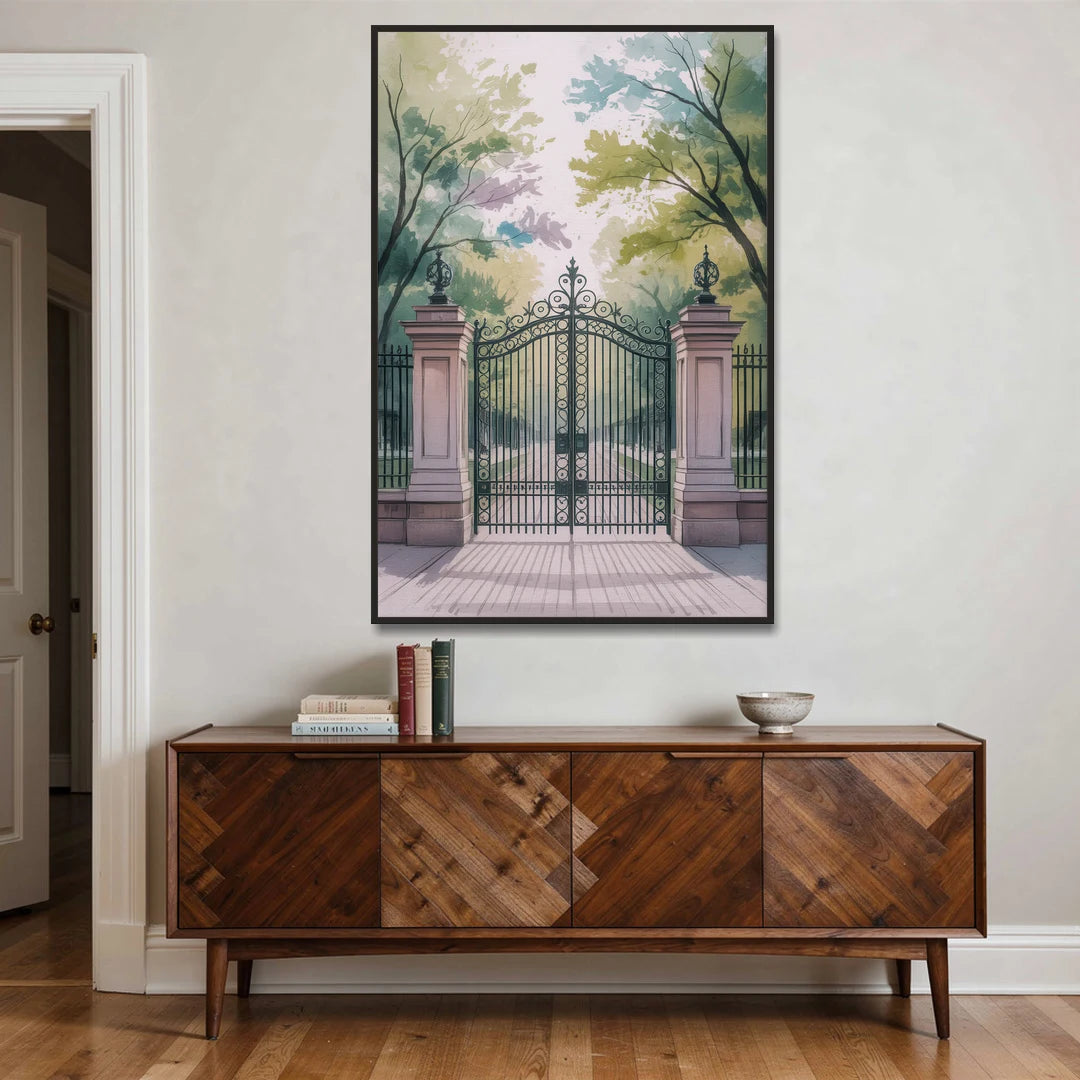 Trinity Bellwoods Park - Black Framed Canvas Wall Art - Coffee Table - 40x60