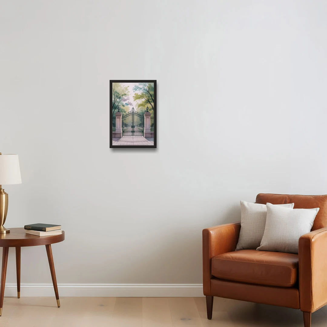 Trinity Bellwoods Park - Black Framed Canvas Wall Art - Sofa - 12x18