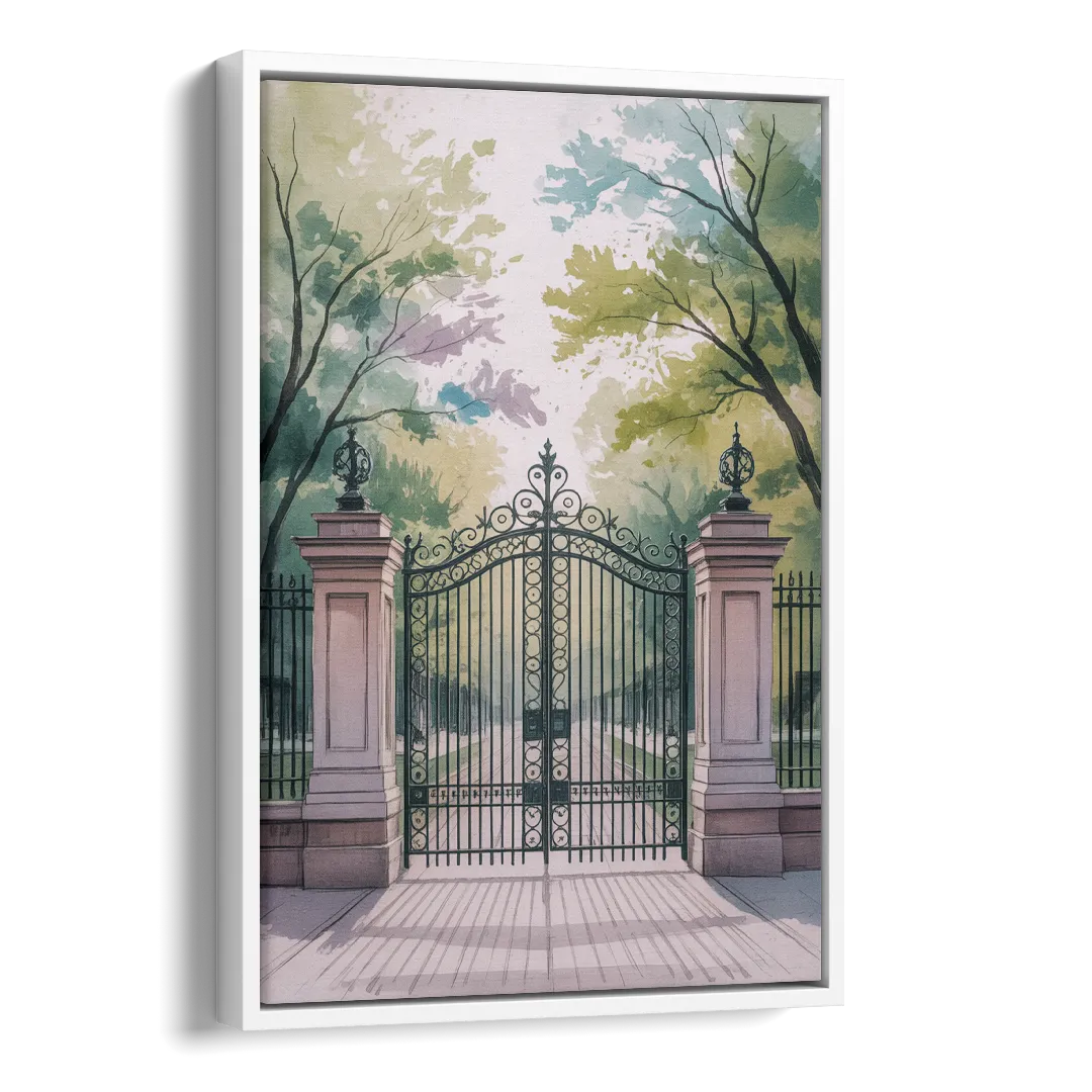 Trinity Bellwoods Park Side - White Canvas Wall Art