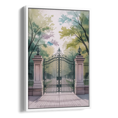 Trinity Bellwoods Park Side - White Canvas Wall Art