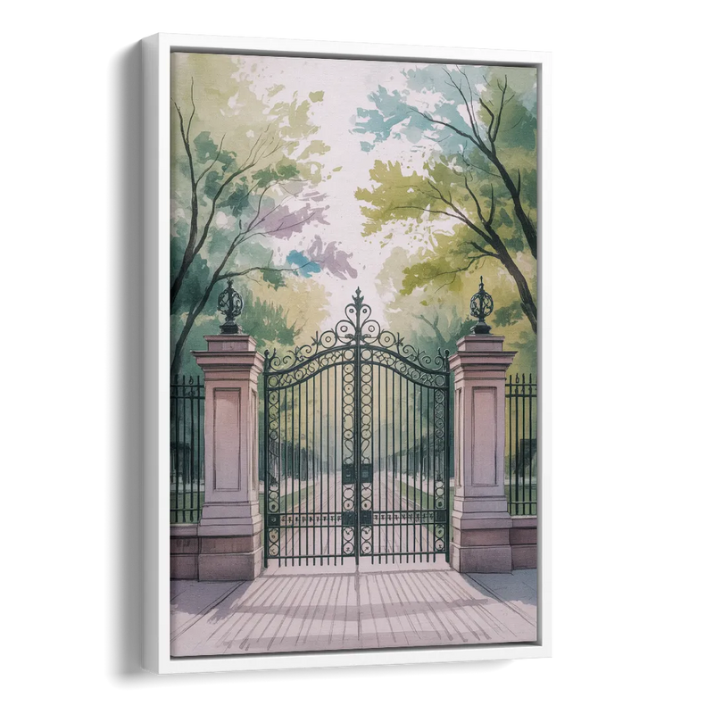 Trinity Bellwoods Park Side - White Canvas Wall Art