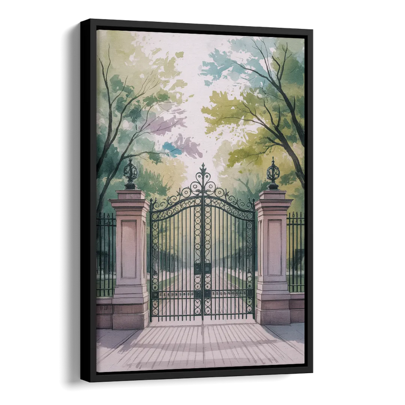 Trinity Bellwoods Park Side - Black Canvas Wall Art