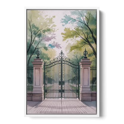 Trinity Bellwoods Park Front - White Canvas Wall Art