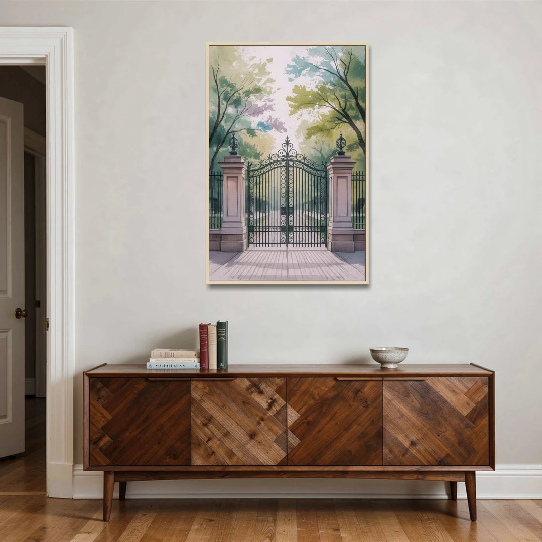 Trinity Bellwoods Park - Oak Framed Canvas Wall Art - Coffee Table - 32x48