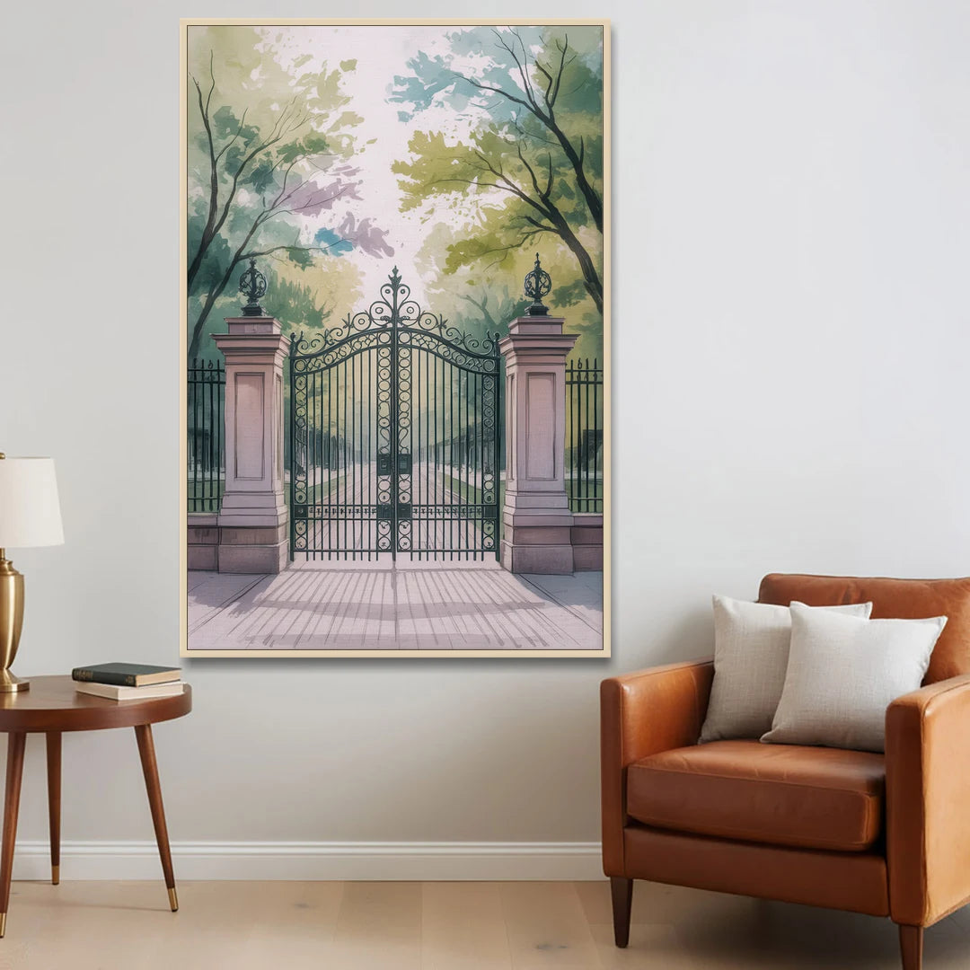 Trinity Bellwoods Park - Oak Framed Canvas Wall Art - Sofa - 40x60