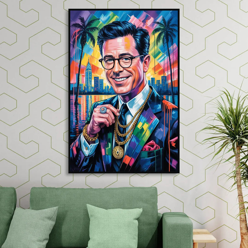 Truth Line 2.0 Living Room - Black Canvas Wall Art