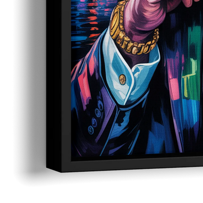 Truth Line 2.0 - Close-Up Black Frame Canvas