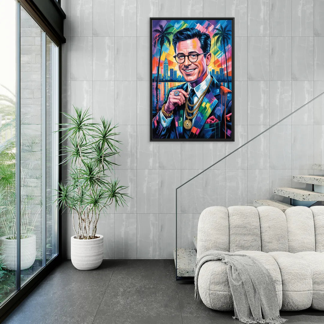 Truth Line 2.0 - Living Room Black Frame Canvas