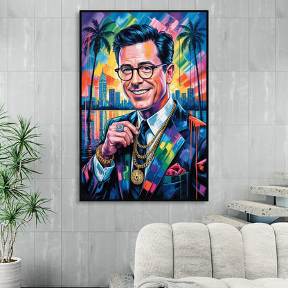 Truth Line 2.0 Sitting Room - Black Canvas Wall Art