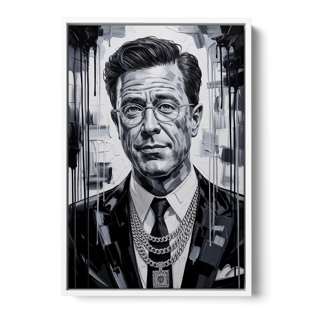 Truth Line - White Frame Canvas
