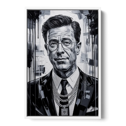 Truth Line - White Frame Canvas