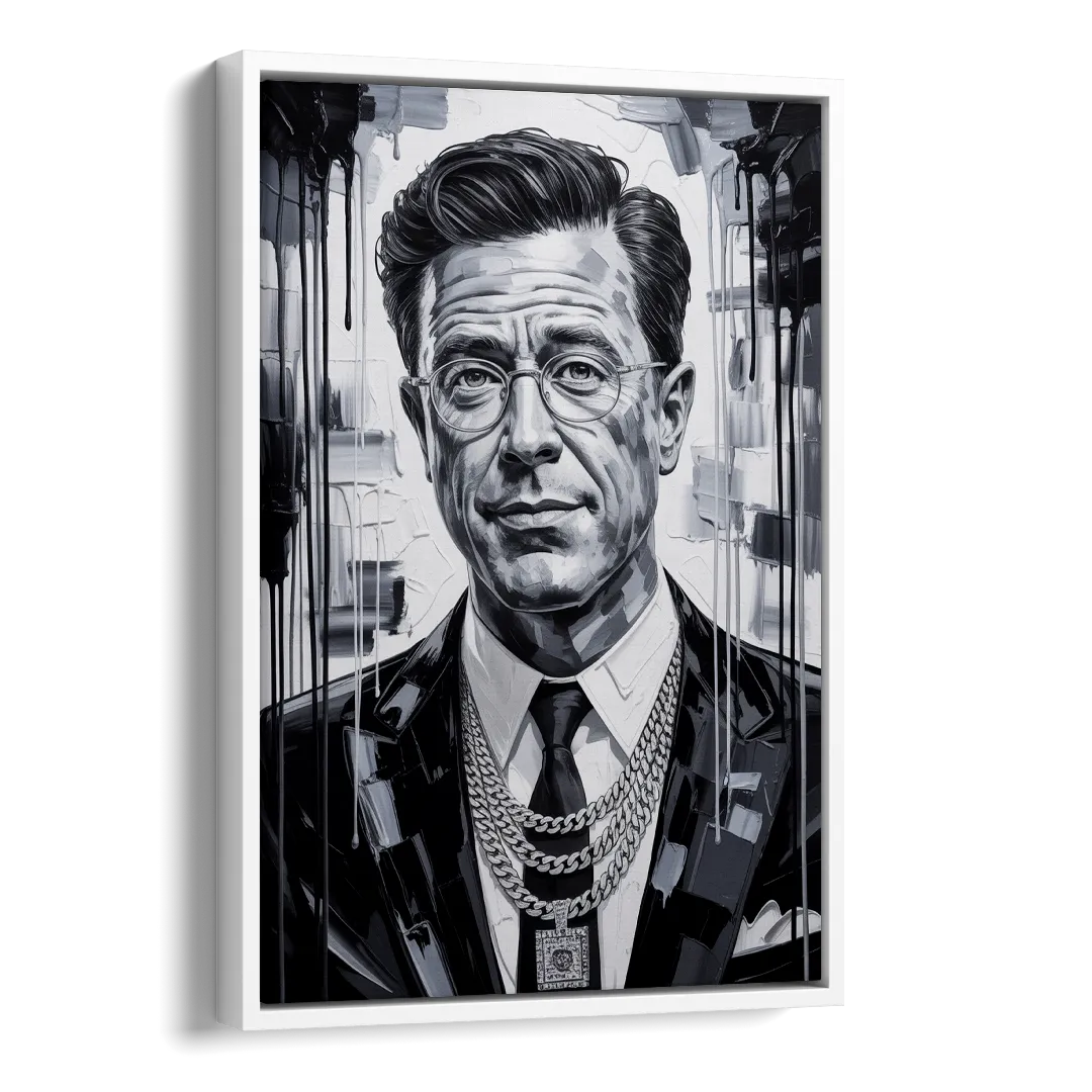 Truth Line Side - White Canvas Wall Art