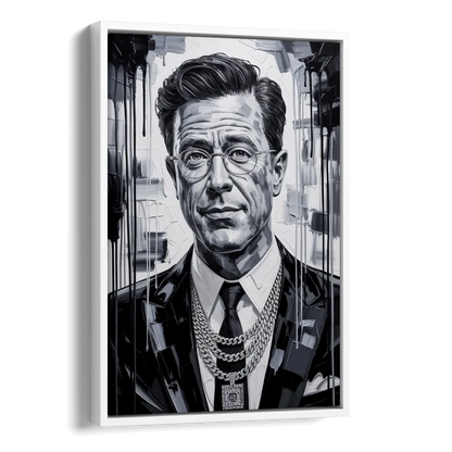 Truth Line Side - White Canvas Wall Art