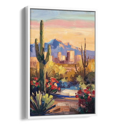 Tucson Arizona Pride Side - White Canvas Wall Art