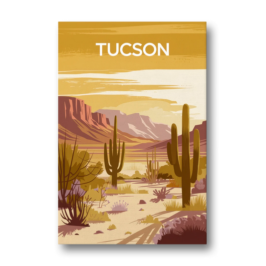 Tucson Mountain Views - Canvas Wall Art - Front