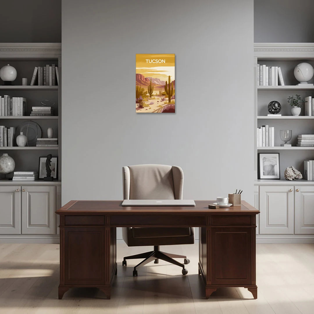 Tucson Mountain Views - Canvas Wall Art - Office - 16x24