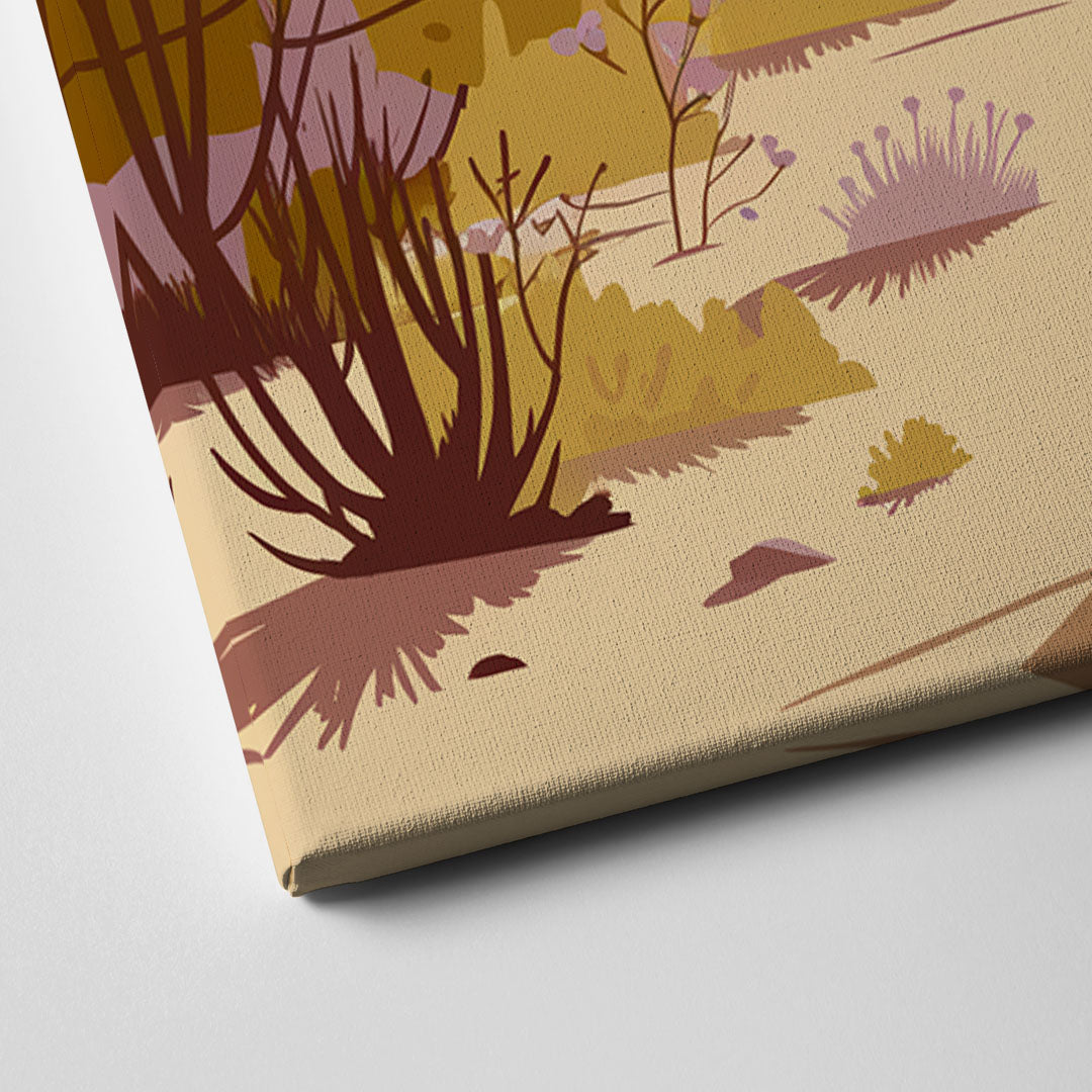 Tucson Mountain Views Canvas Close Up
