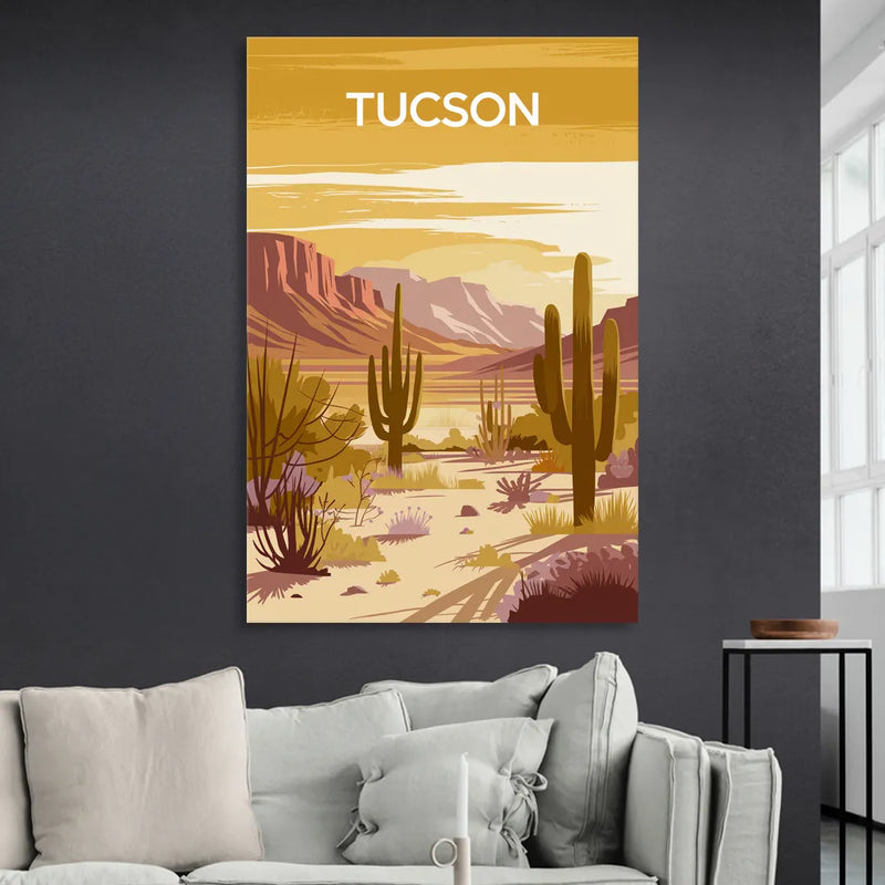 Tucson Mountain Views Living Room - Canvas Wall Art