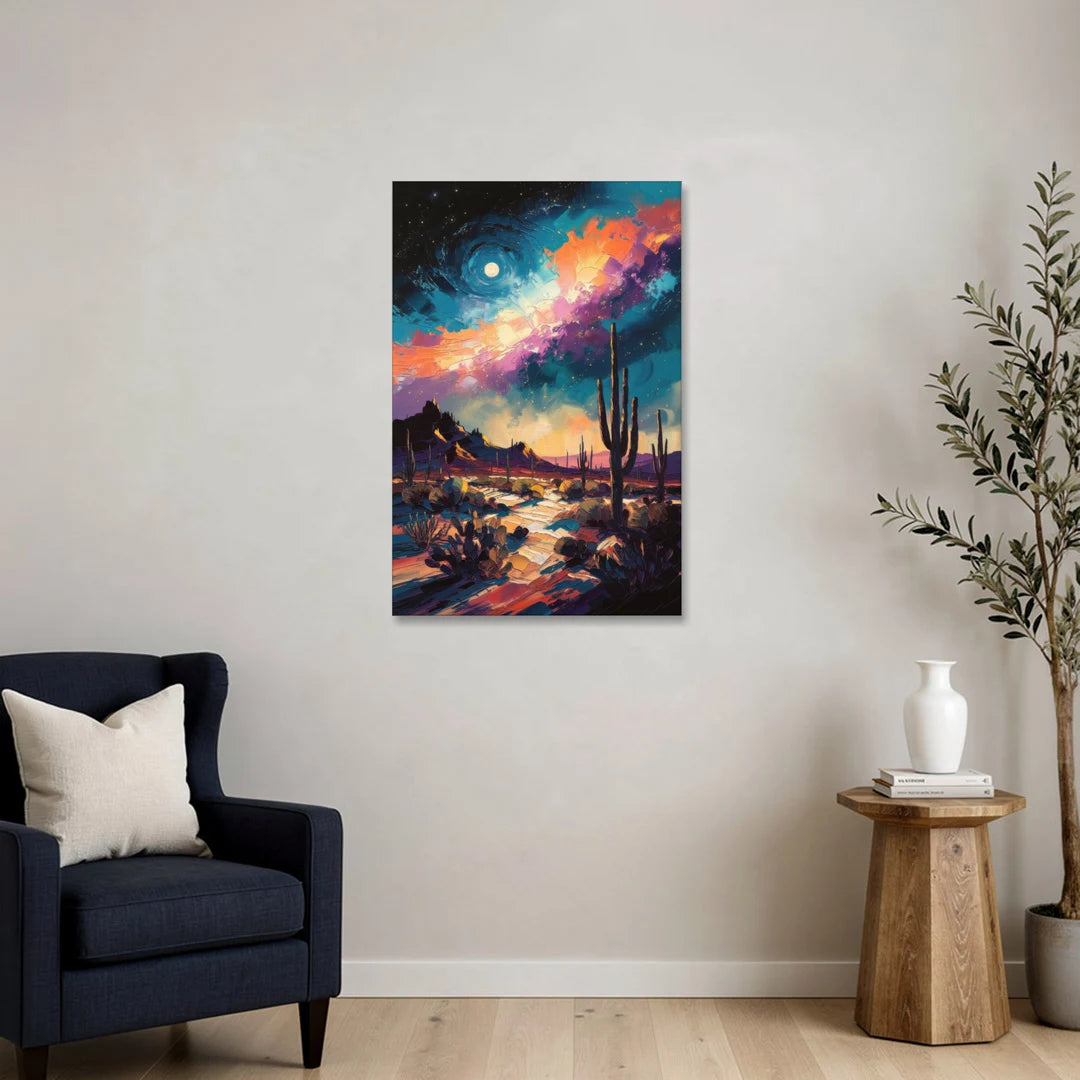 Tucson Night Sky - Canvas Wall Art - Sofa - 24x36