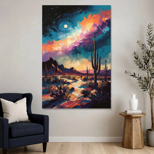 Tucson Night Sky - Canvas Wall Art - Sofa - 40x60