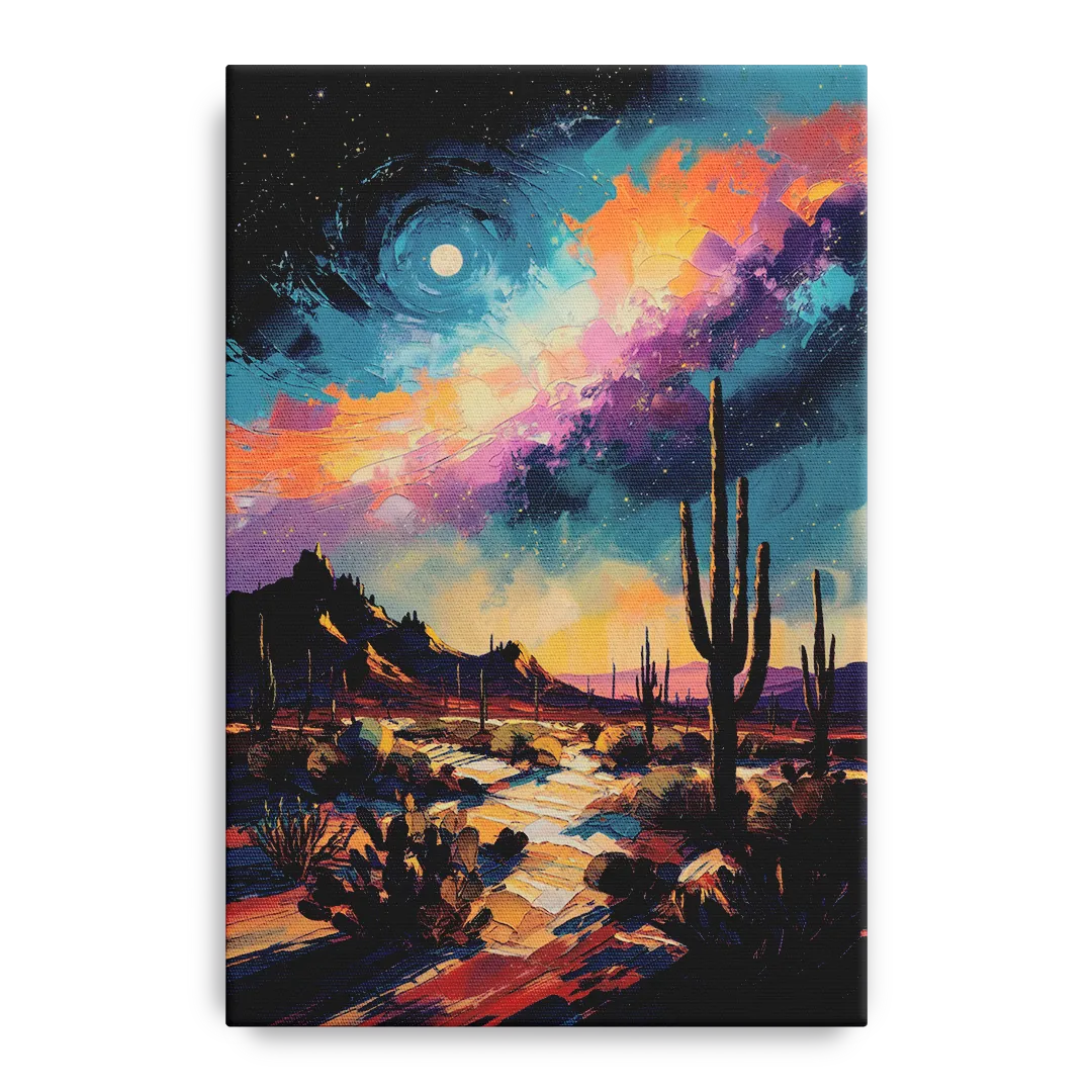 Tucson Night Sky Front - Canvas Wall Art