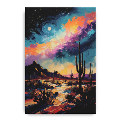 Tucson Night Sky Front - Canvas Wall Art